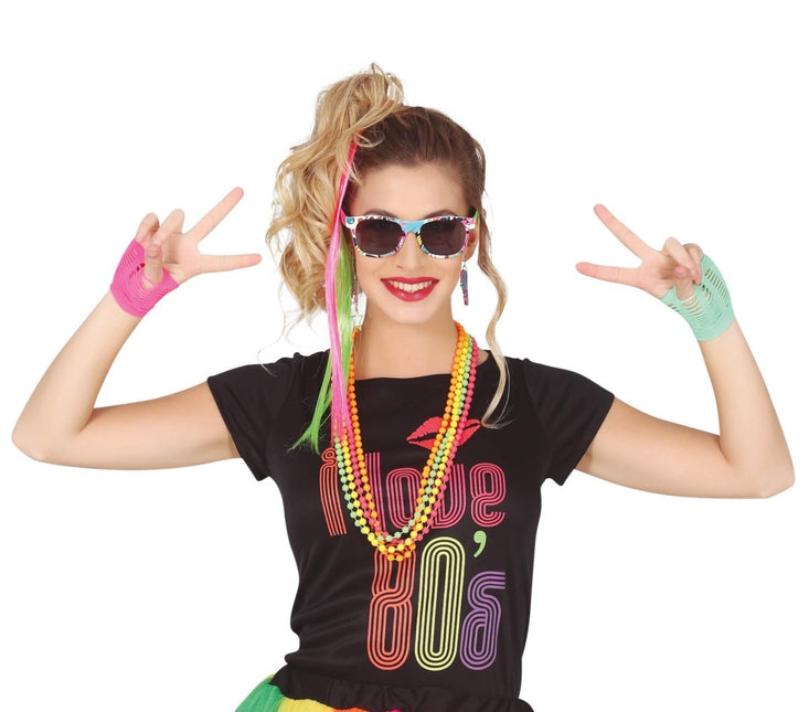 Accessoireset Neon 80s 8 delig van Fiestas Guirca koop je bij Partywinkel