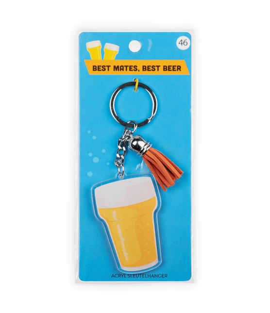 Acryl Sleutelhanger Biertje van Paper Dreams koop je bij Partywinkel