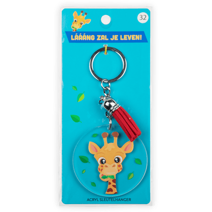 Acryl Sleutelhanger Giraffe van Paper Dreams koop je bij Partywinkel