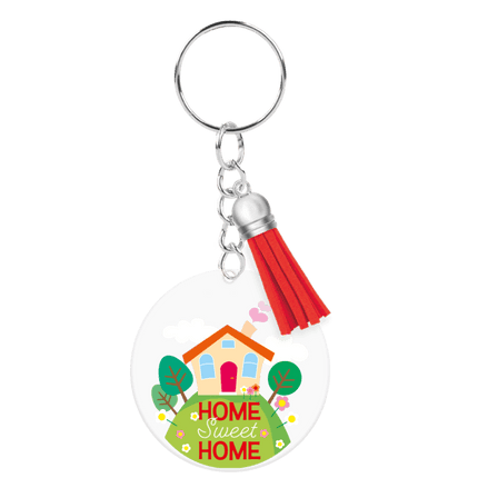 Acryl sleutelhanger Home sweet home van Paper Dreams koop je bij Partywinkel