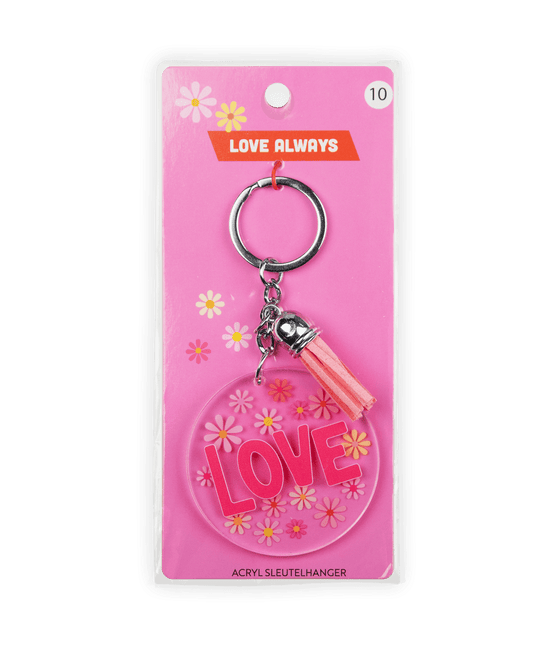 Acryl sleutelhanger Love van Paper Dreams koop je bij Partywinkel