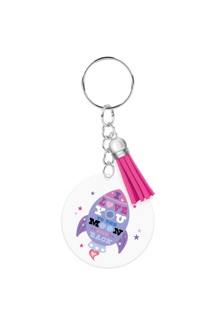 Acryl sleutelhanger To the moon and back van Paper Dreams koop je bij Partywinkel