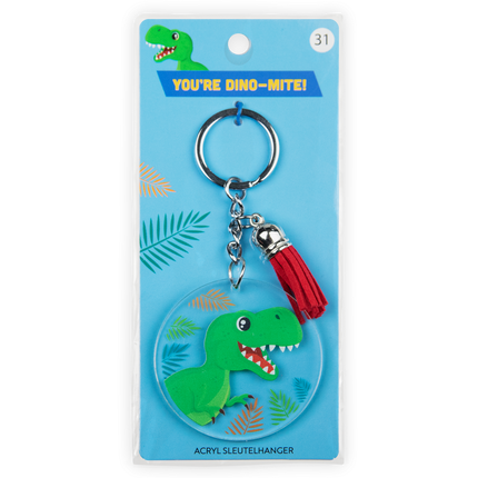 Akrylowy brelok Dino