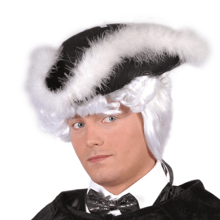 Admiraal Hoed Wit Bont van Fiestas Guirca koop je bij Partywinkel