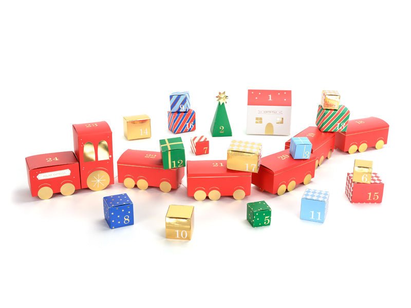 Adventkalender Trein van Partydeco koop je bij Partywinkel