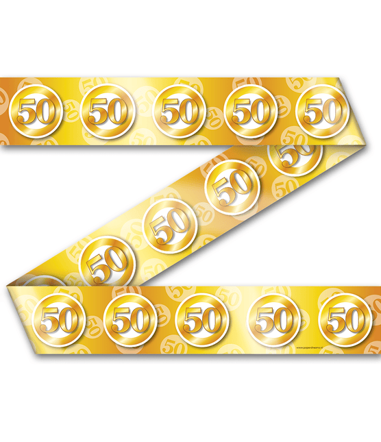 Afzetlint 50 Jaar Getrouwd 12m van Paper Dreams koop je bij Partywinkel