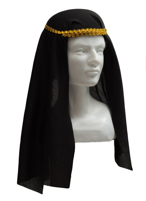 Arabier Hoed Zwart van Partychimp koop je bij Partywinkel