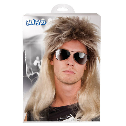 Aso Sjonnie Pruik met Matje Blond van Boland koop je bij Partywinkel