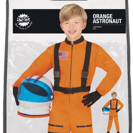 Astronauten Pak Oranje Kind van Fiestas Guirca koop je bij Partywinkel