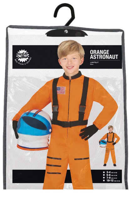 Astronauten Pak Oranje Kind van Fiestas Guirca koop je bij Partywinkel