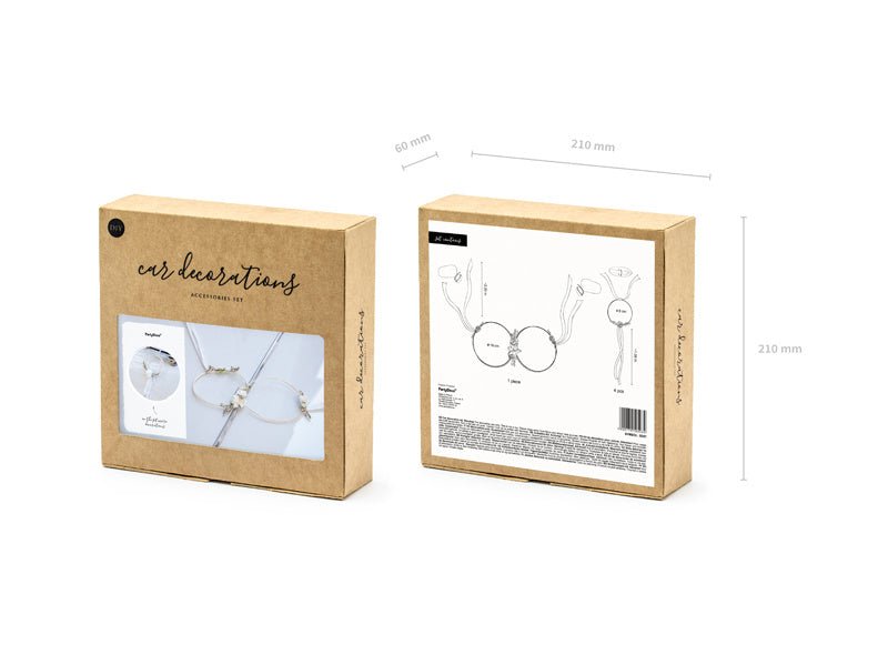 Autodecoratie Bruiloft Wit van Partydeco koop je bij Partywinkel