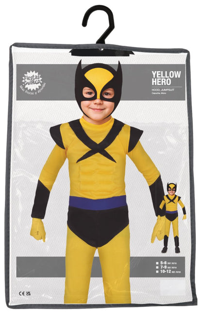 Avengers Kostuum Kind Yellow Hero van Fiestas Guirca koop je bij Partywinkel