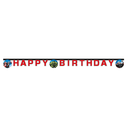 Avengers Letterslinger Happy Birthday 1,8m van Procos koop je bij Partywinkel