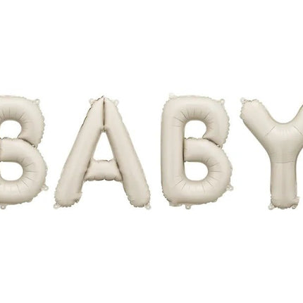 Baby Ballonnen Set Beige 1,4m van Partydeco koop je bij Partywinkel