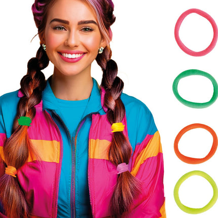 Bag of 5 assorted neon hair bands van Fiestas Guirca koop je bij Partywinkel