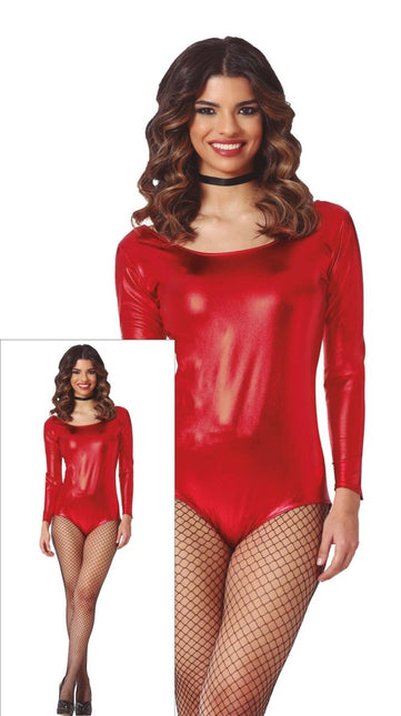 Balletpakje Rood Dames Metallic van Fiestas Guirca koop je bij Partywinkel