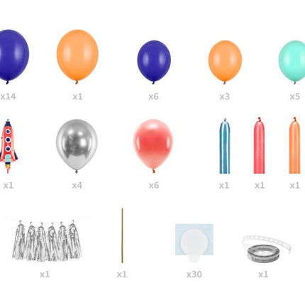 Ballon Slinger Space 15 delig van Partydeco koop je bij Partywinkel