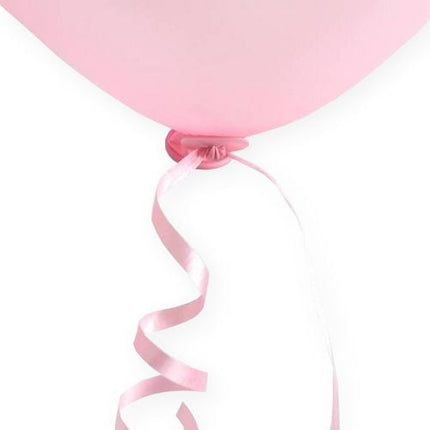 Ballon Snelsluiters Roze met Lint 100st van WeFiesta koop je bij Partywinkel
