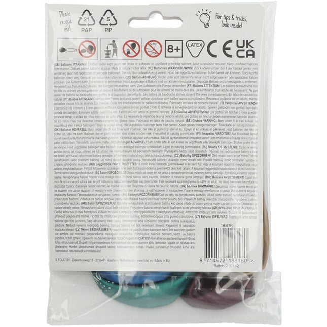 Ballonnen 18 jaar Happy 18th 33cm 6st van Folat koop je bij Partywinkel