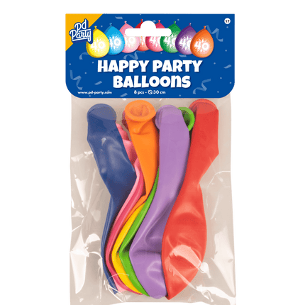 Ballonnen 40 Jaar Hoera 30cm 8st van Paper Dreams koop je bij Partywinkel
