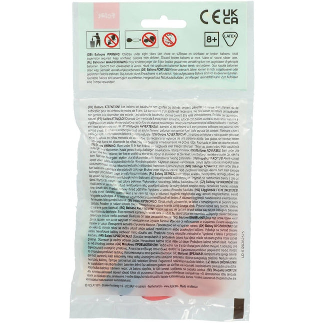 Ballonnen 80 Jaar Gekleurd 23cm 8st van Folat koop je bij Partywinkel