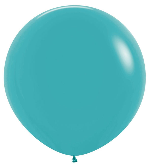 Ballonnen Caribbean Blue 91cm 10st van Sempertex koop je bij Partywinkel