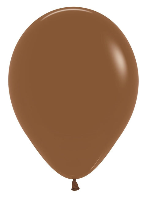 Ballonnen Coffee 30cm 12st van Sempertex koop je bij Partywinkel
