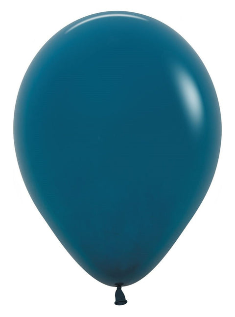 Ballonnen Deep Teal 30cm 50st van Sempertex koop je bij Partywinkel