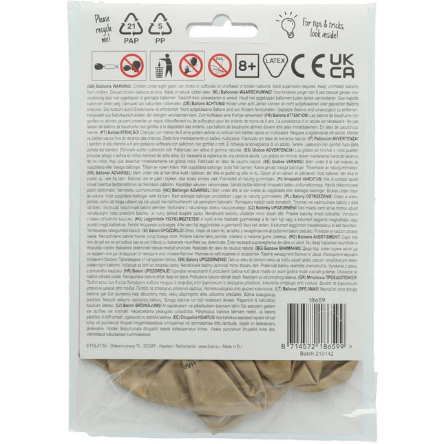 Ballonnen Happy 50Th Anniversary 33cm 4st van Folat koop je bij Partywinkel