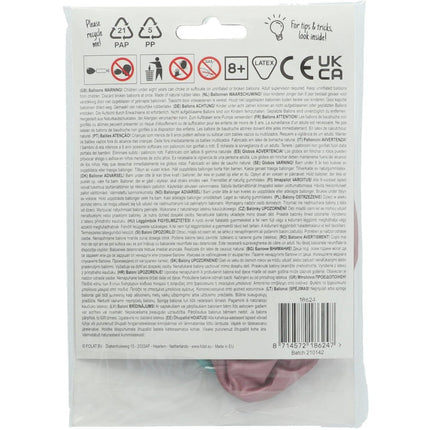 Ballonnen Happy Birthday Paars Groen Blauw 48cm 3st van Folat koop je bij Partywinkel