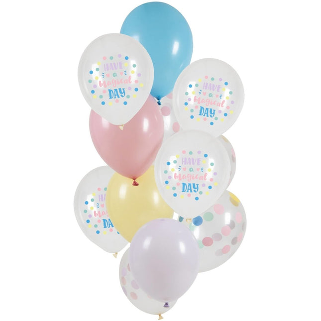 Ballonnen Have A Magical Day 33cm 12st van Folat koop je bij Partywinkel