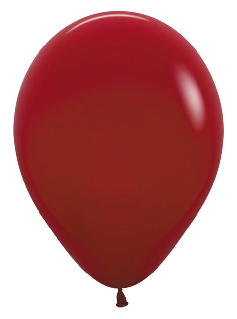 Ballonnen Imperial Red 30cm 50st van Sempertex koop je bij Partywinkel