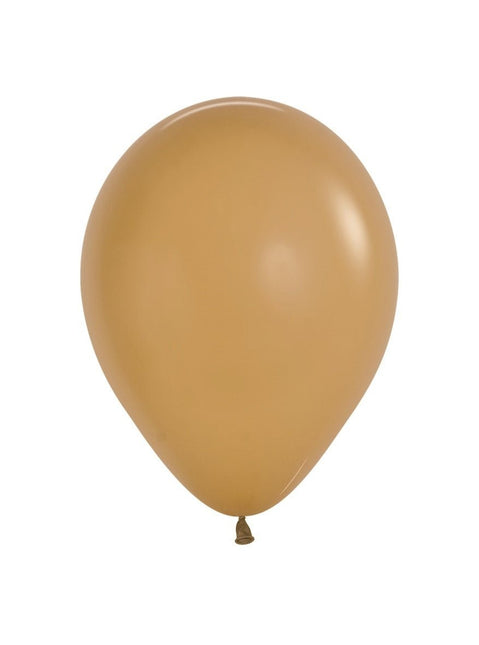 Ballonnen Latte 23cm 50st van Sempertex koop je bij Partywinkel