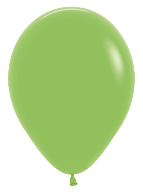 Ballonnen Lime Green 30cm 12st van Sempertex koop je bij Partywinkel