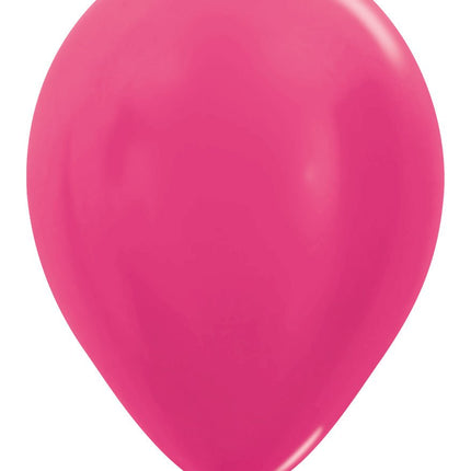 Ballonnen Metallic Fuchsia 30cm 50st van Sempertex koop je bij Partywinkel