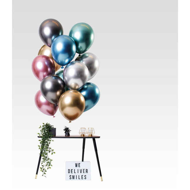 Ballonnen Mirror Effect Treasures 33cm - 12 stuks van Folat koop je bij Partywinkel