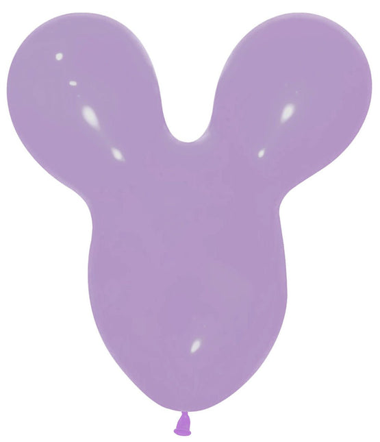 Ballonnen Mouse Head Lilac 25st van Sempertex koop je bij Partywinkel