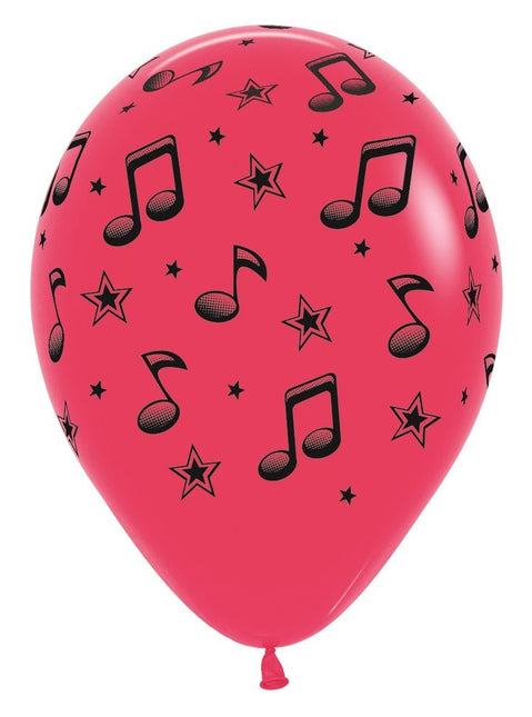 Ballonnen Music Notes 30cm 25st van Sempertex koop je bij Partywinkel