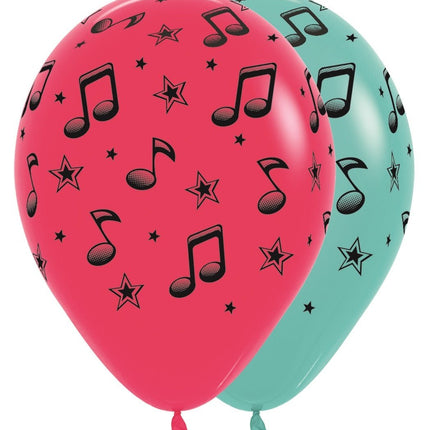 Ballonnen Music Notes 30cm 25st van Sempertex koop je bij Partywinkel