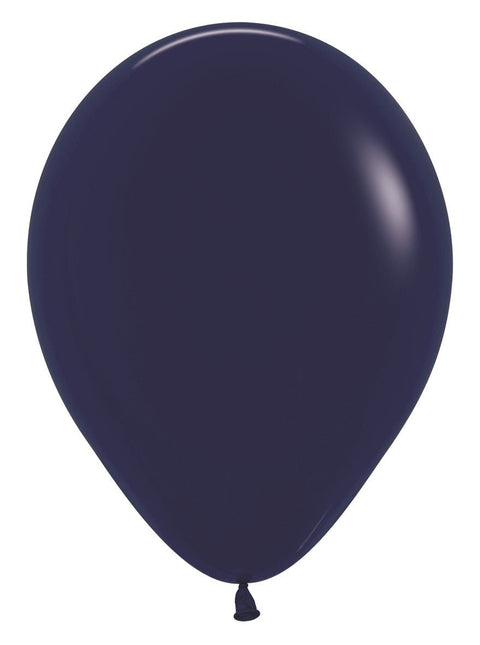 Ballonnen Navy Blue 30cm 12st van Sempertex koop je bij Partywinkel