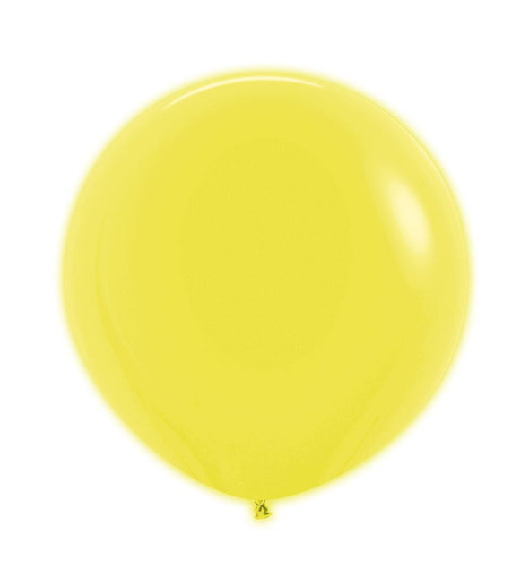 Ballonnen Neon Yellow 61cm 10st van Sempertex koop je bij Partywinkel