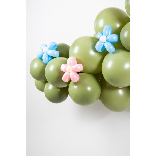 Ballonnen Olive Green 33cm - 50 stuks van Folat koop je bij Partywinkel