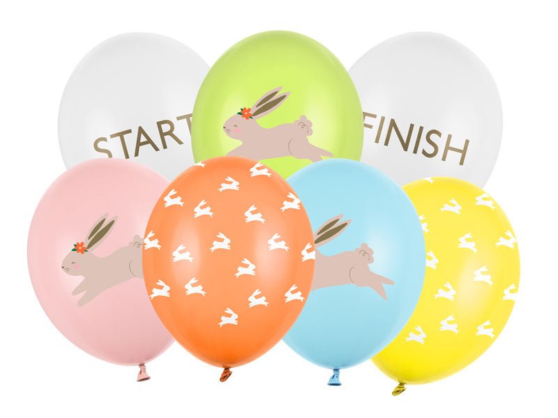 Ballonnen Paaseierentocht 30cm 7st van Partydeco koop je bij Partywinkel