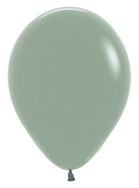 Ballonnen Pastel Dusk Laurel Green 30cm 50st van Sempertex koop je bij Partywinkel