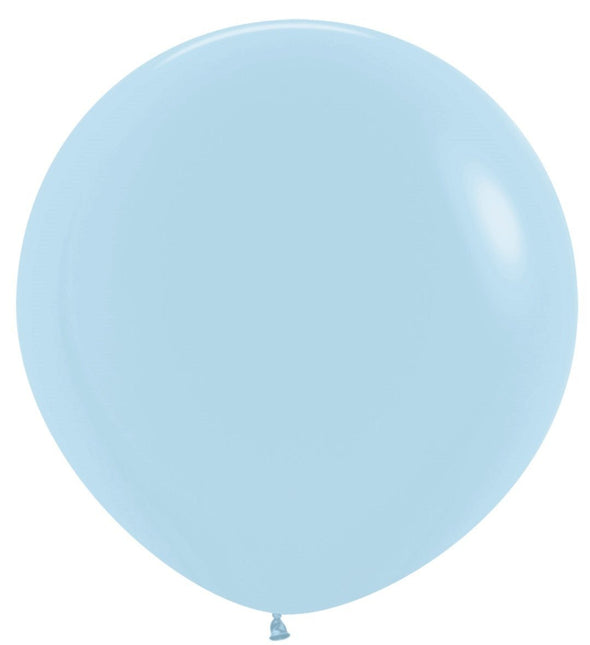 Ballonnen Pastel Matte Blue 91cm 2st van Sempertex koop je bij Partywinkel
