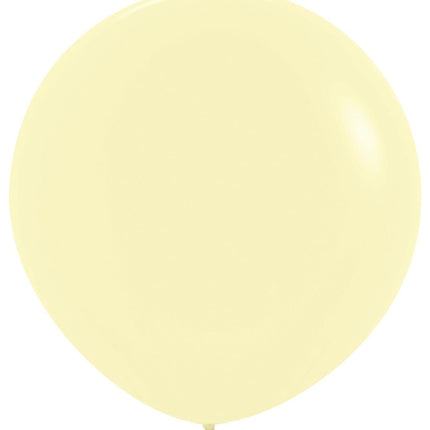 Ballonnen Pastel Matte Yellow 91cm 10st van Sempertex koop je bij Partywinkel