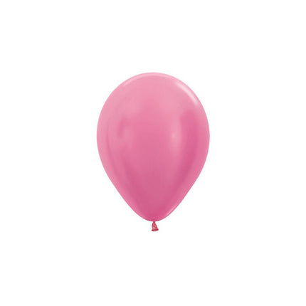 Ballonnen Pearl Fuchsia 12cm 50st van Sempertex koop je bij Partywinkel
