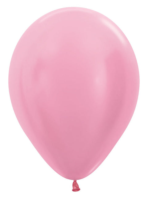 Ballonnen Pearl Pink 30cm 12st van Sempertex koop je bij Partywinkel