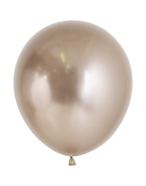 Ballonnen Reflex Champagne 45cm 6st van Sempertex koop je bij Partywinkel