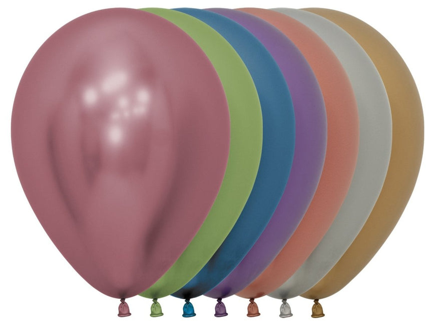Ballonnen Reflex Mix 30cm 50st van Sempertex koop je bij Partywinkel